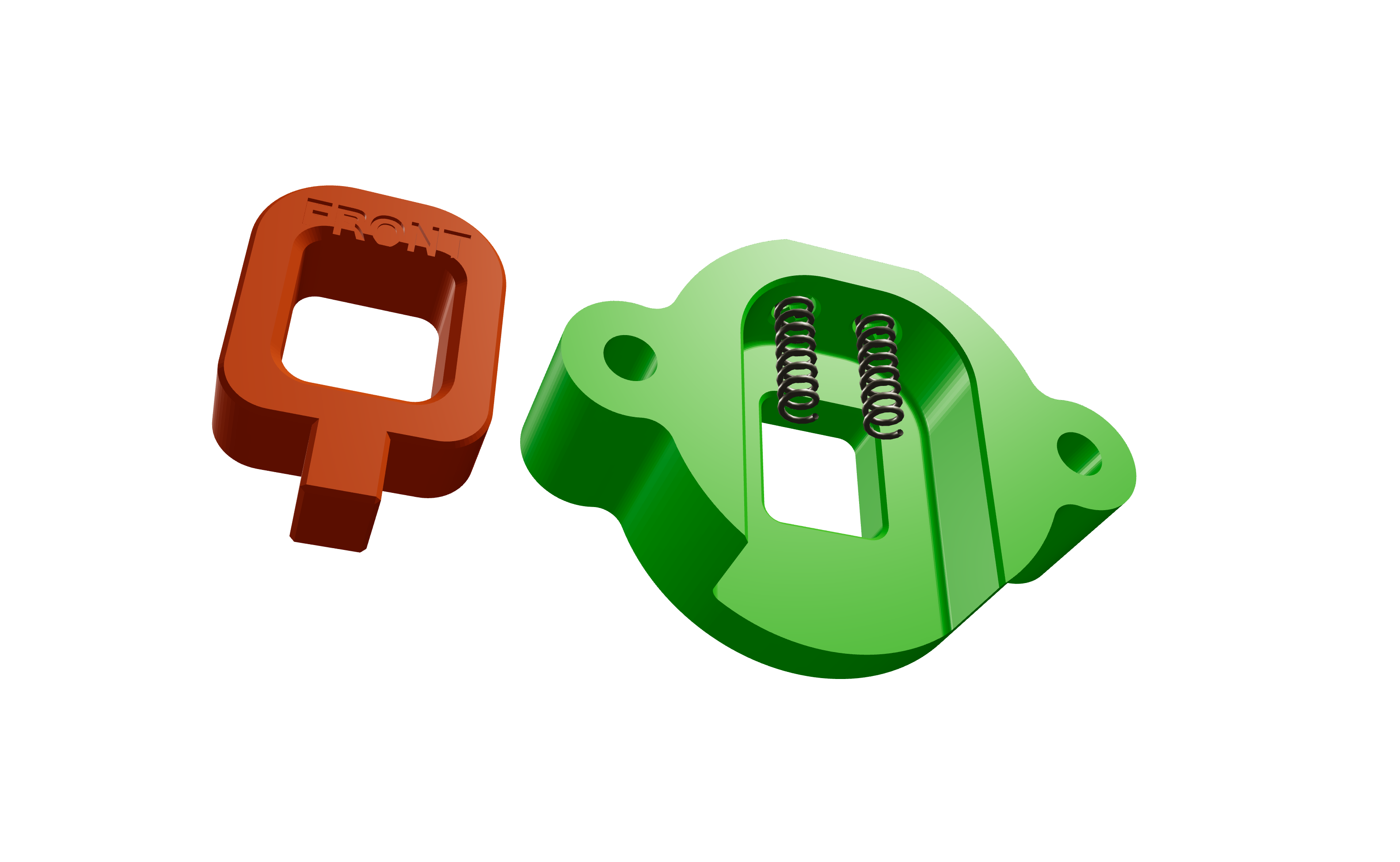 Step 13 — Place the two springs into the CatchHold...