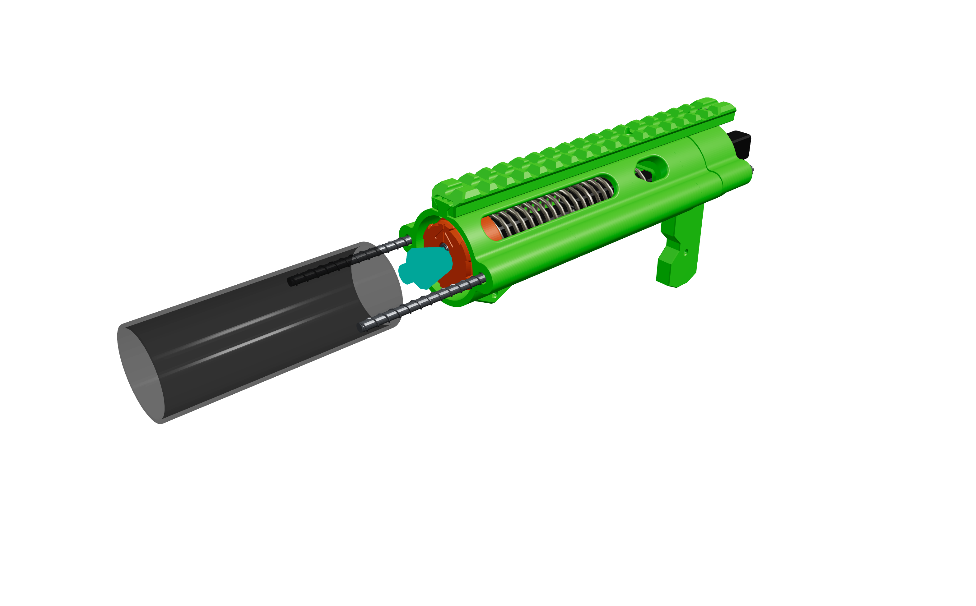 Step 29 — Push the plunger tube into the blaster,...