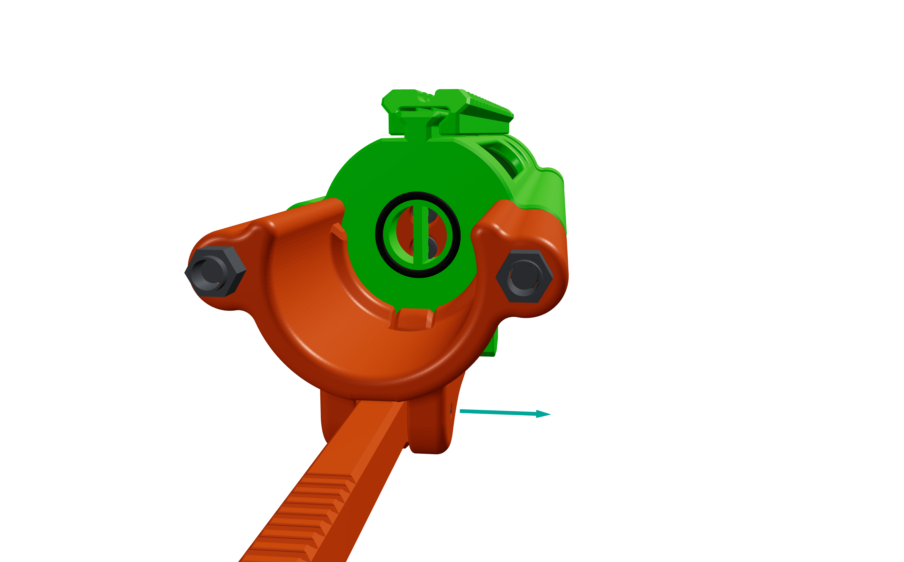 Step 32 — Slide the Shell Carriage onto the thread...