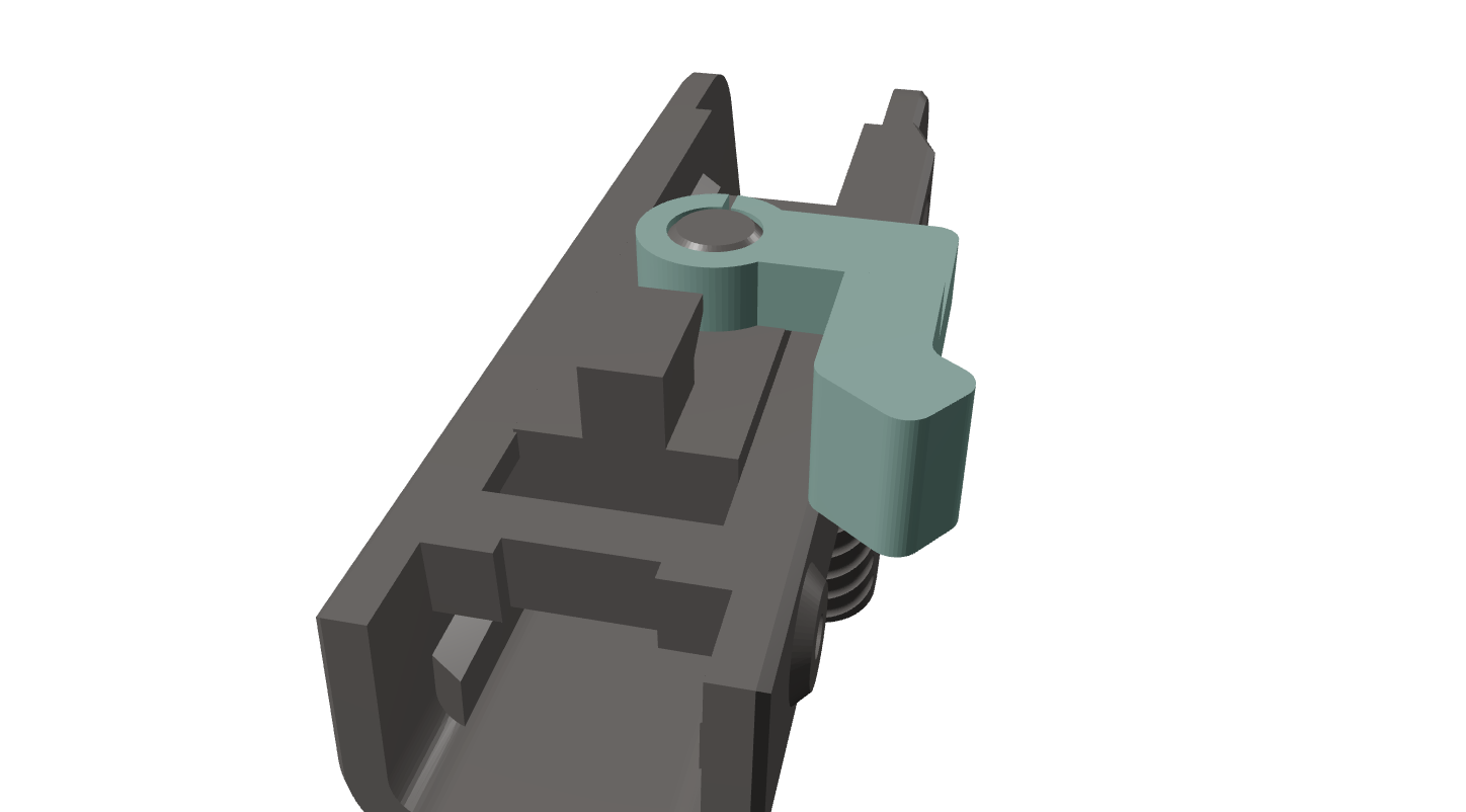 Step 05 — Push the charging handle onto the bolt.