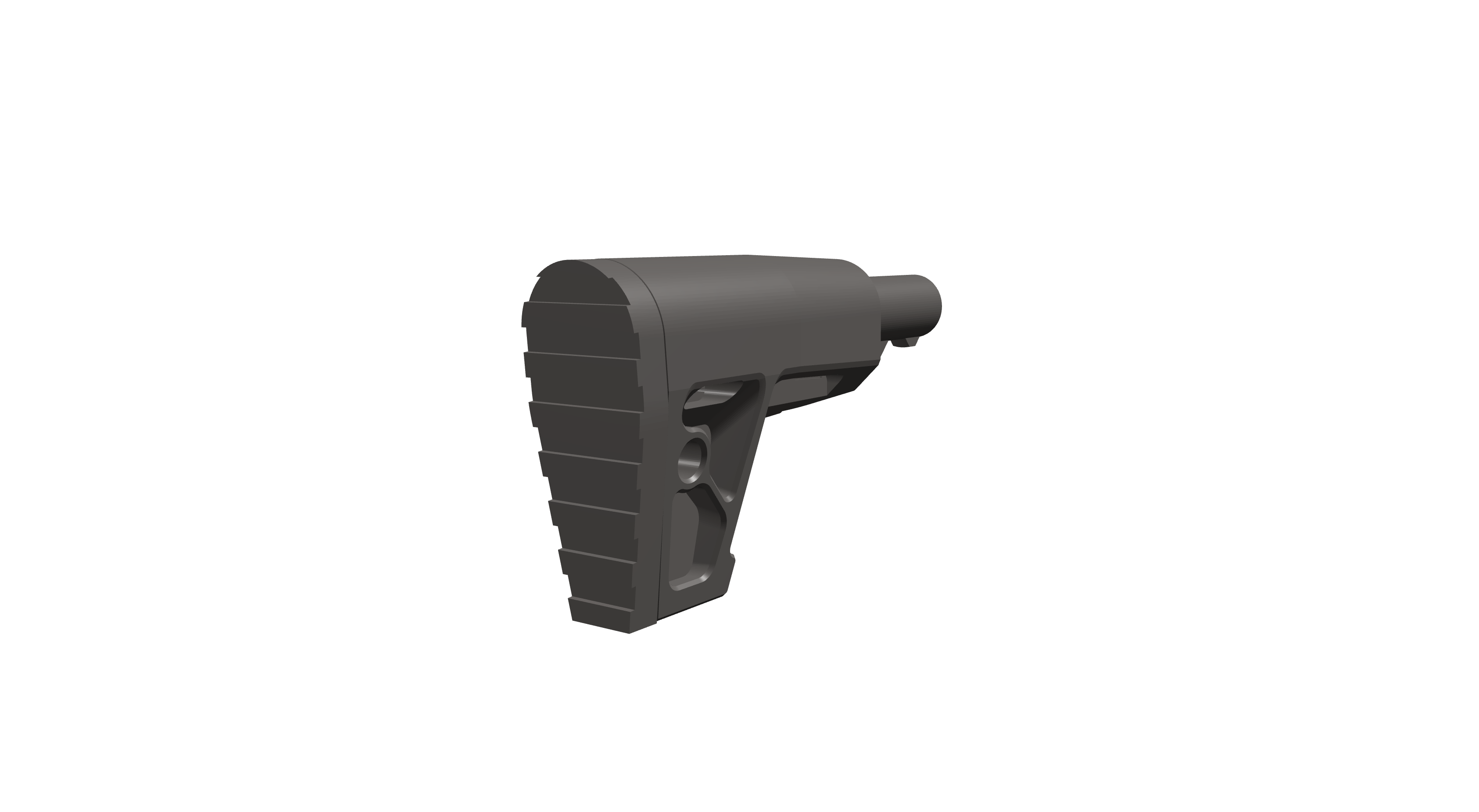 Step 11 — Push the stock pad into the back of the...